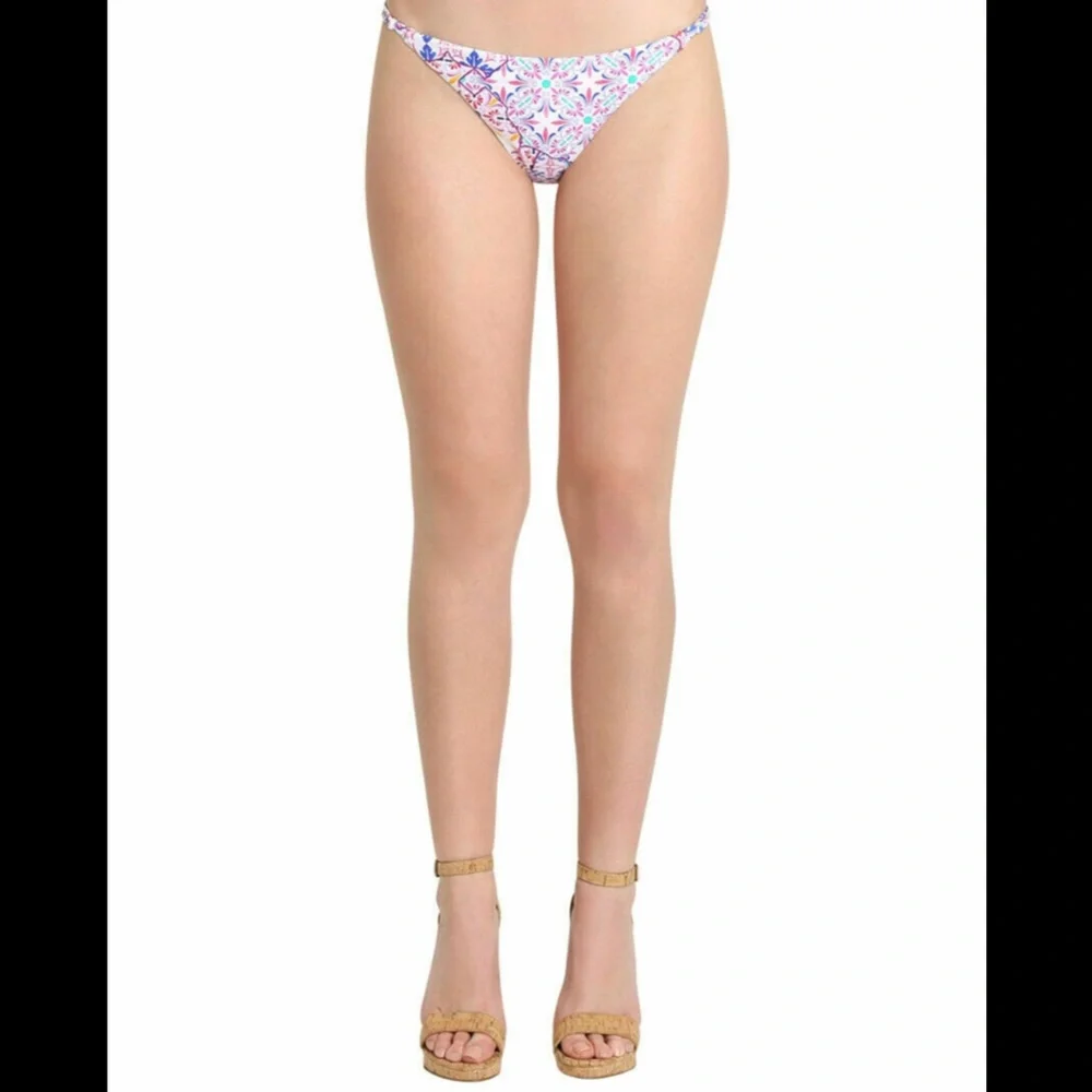NEW Nanette Lepore‎ [ 4 US ] Lauren Bikini Bottom in Turkish tile